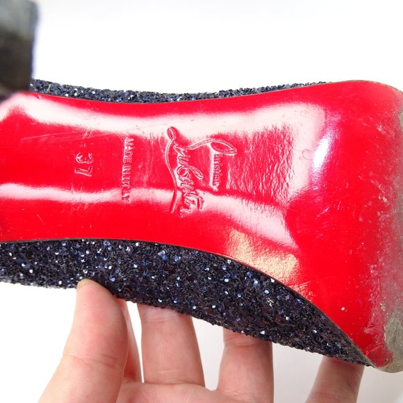 Christian Louboutin Very Prive 120 Glitter Pumps - Picture 12 of 16